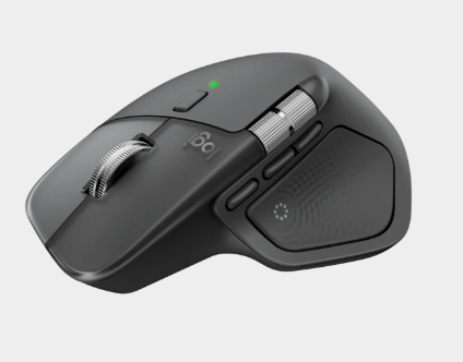 Logitech MX Master mouse, right-hand side angle view