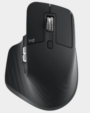 Logitech MX Master mouse, top-down view